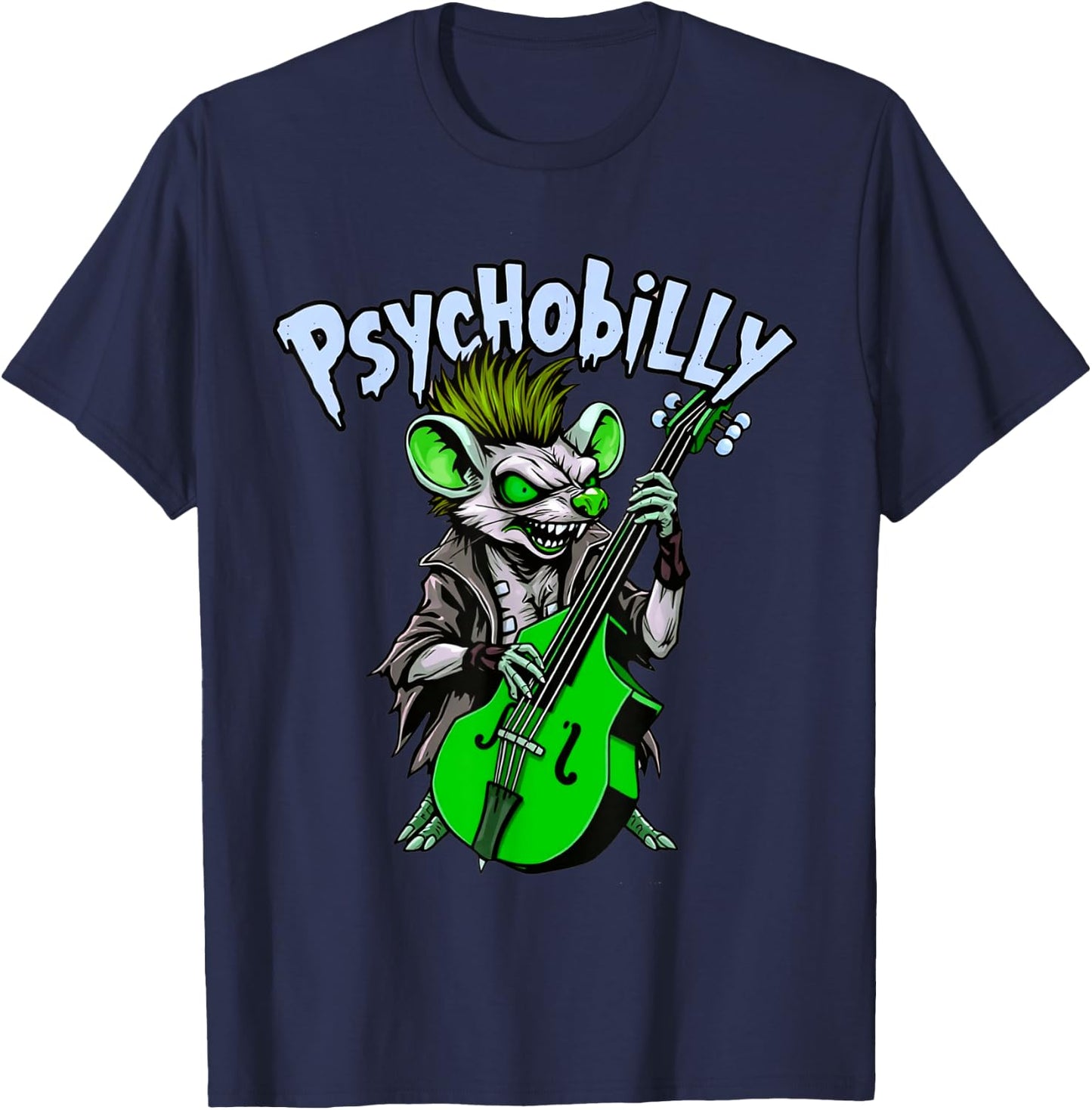 Psychobilly Punk T-Shirt - T-Shirt | Navy