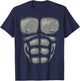 Gorilla Chest Muscles Shirt Halloween Costume Monkey Suit T-Shirt - T-Shirt | Navy