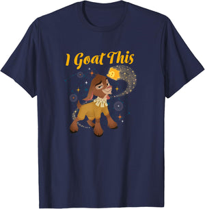 Disney Wish Valentino & Star I Goat This Big Chest Poster T-Shirt - T-Shirt | Navy
