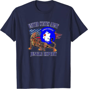 Jungle Expert (Back Design) T-Shirt - T-Shirt | Navy
