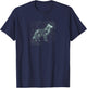 Wolf Constellation T-Shirt - T-Shirt | Navy