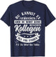 with German Text "Wirst fehlen Farewell Gift Colleagues Farewell Job Change T-Shirt - T-Shirt | Navy