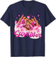 Breast Cancer Survivor Awareness Black Woman Nails Pink T-Shirt - T-Shirt | Navy