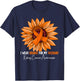 I Wear Orange For My Husband Kidney Cancer Awareness T-Shirt - T-Shirt | Navy