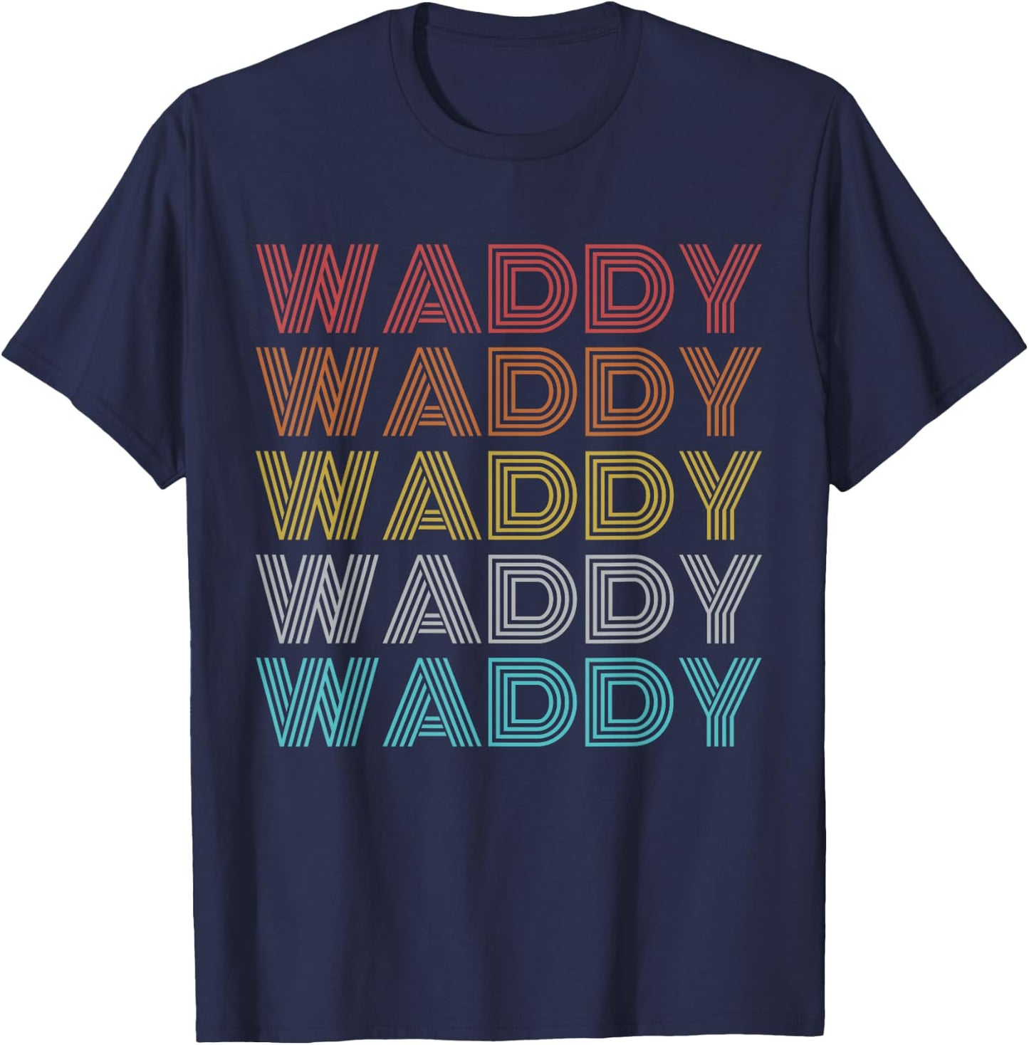 Retro Vintage Waddy T-Shirt - T-Shirt | Navy
