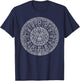 Aztec Calendar Mayan Indigenous Mexican Aztec Jaguar T-Shirt - T-Shirt | Navy