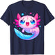 Cute Axolotl T-Shirt - T-Shirt | Navy