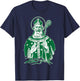 St Patrick Catholic Saint Patricks Day Ireland Irish T-Shirt - T-Shirt | Navy