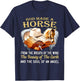 God made a horse from the breath of the wind T-Shirt - T-Shirt | Navy