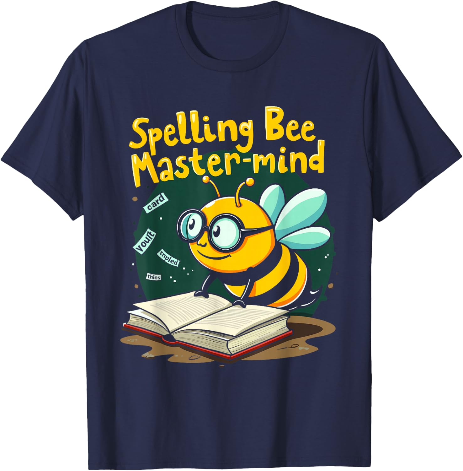 Spelling Bee Humor Spelling Champion Word Nerd Spelling T-Shirt - T-Shirt | Navy