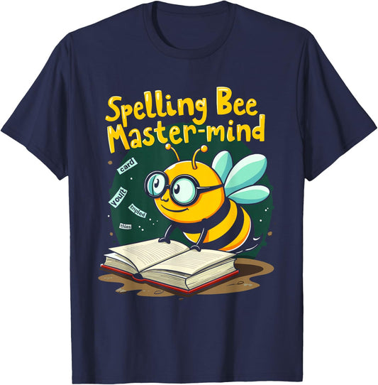 Spelling Bee Humor Spelling Champion Word Nerd Spelling T-Shirt - T-Shirt | Navy