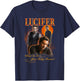 Lucifer Morningstar What You Truly Desire Portrait Collage T-Shirt - T-Shirt | Navy