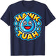 Hawk Tuah Meme Joke Women Huck Tua T-Shirt - T-Shirt | Navy