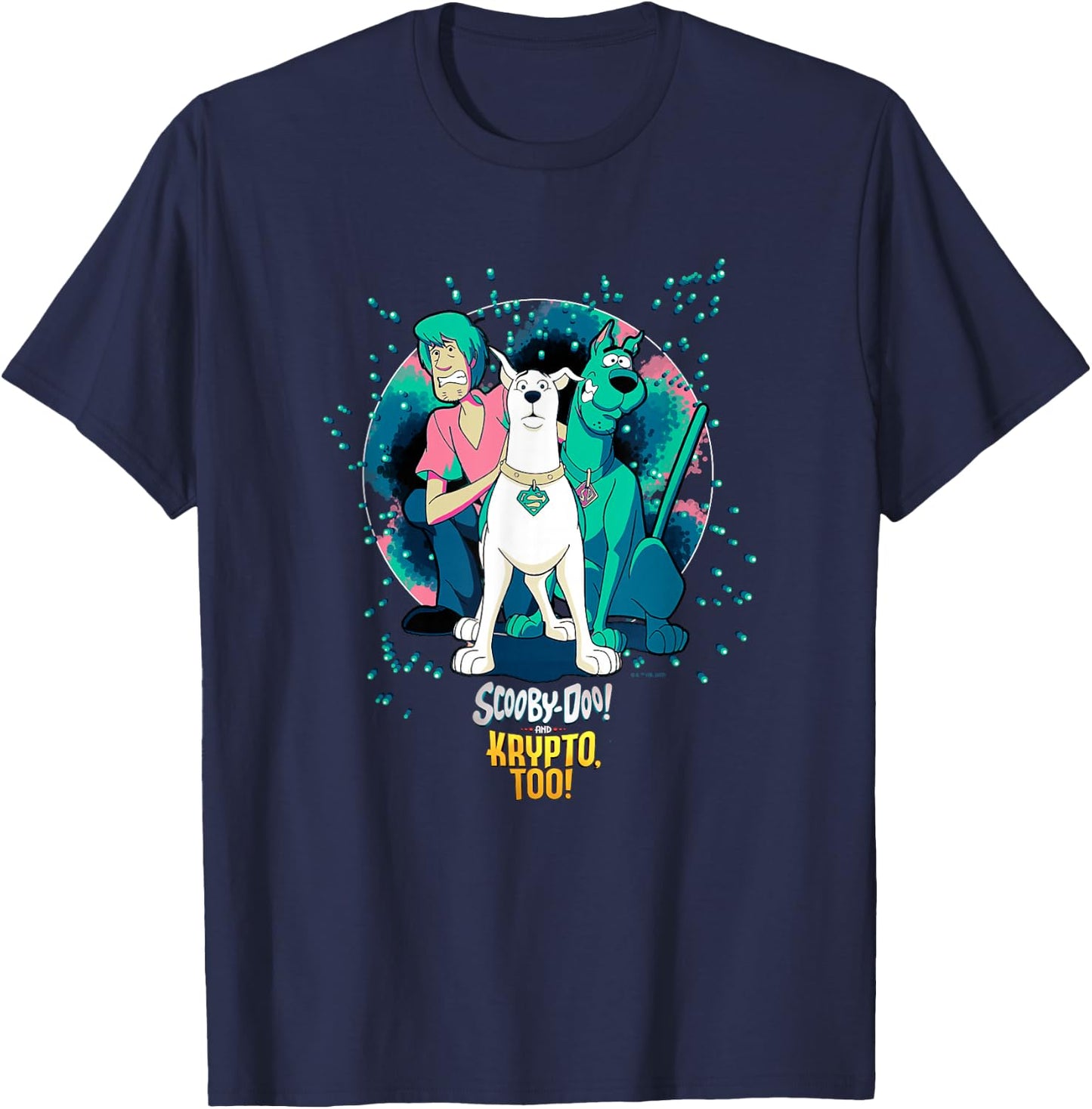 Scooby-Doo! and Krypto, Too! Super Krypto Hero Trio T-Shirt - T-Shirt | Navy