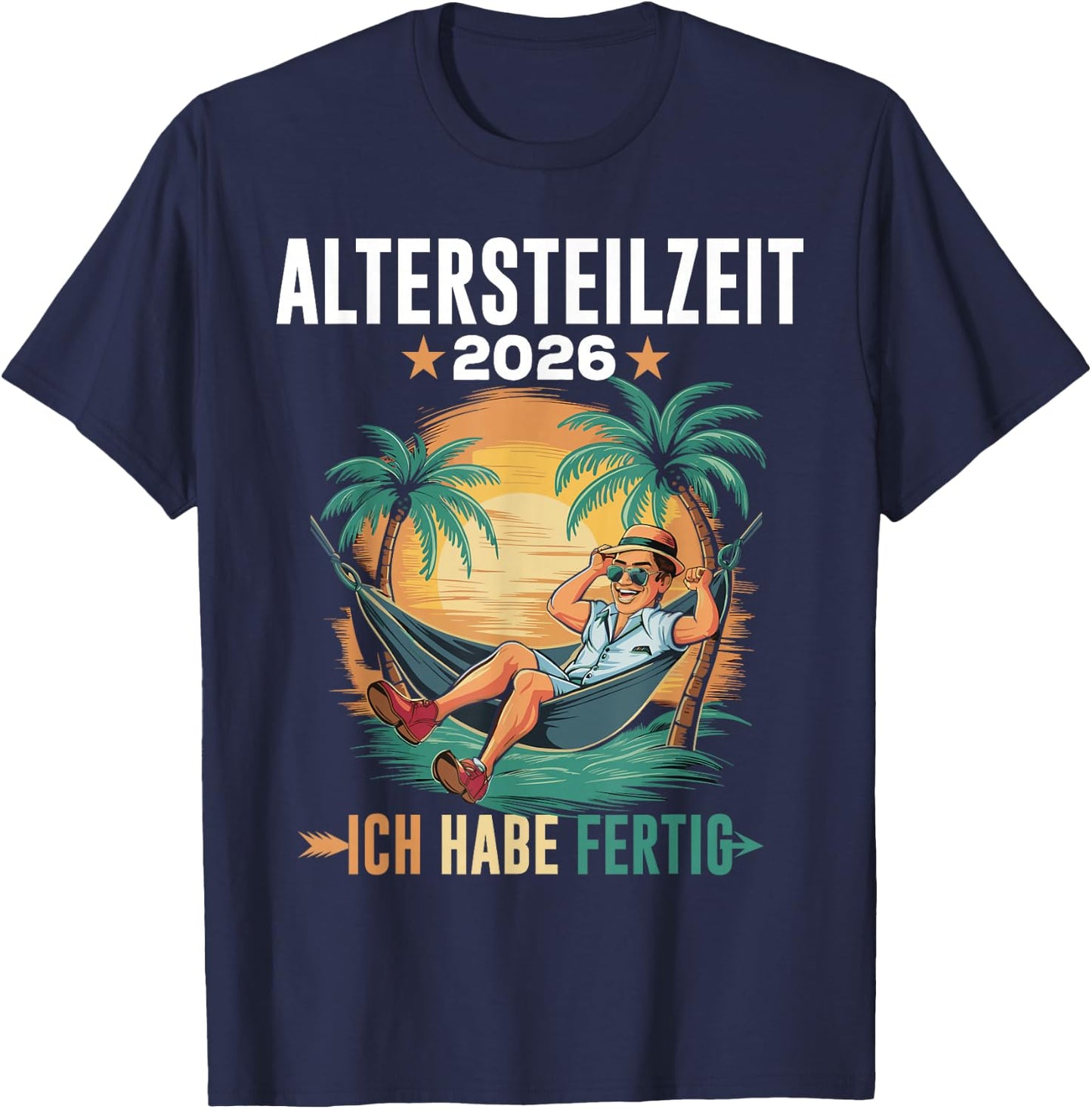 Altersteilzeit 2026 Herren Ruhestand Legende Rentner German , black T-Shirt - T-Shirt | Navy