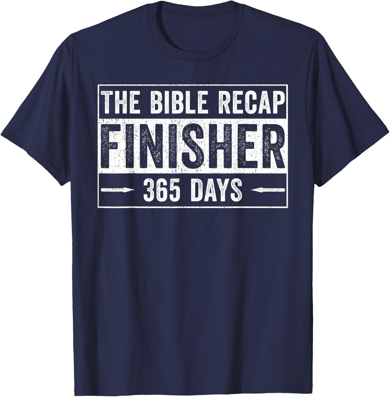 The Bible Recap Finisher 365 Days T-Shirt - T-Shirt | Navy