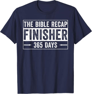 The Bible Recap Finisher 365 Days T-Shirt - T-Shirt | Navy