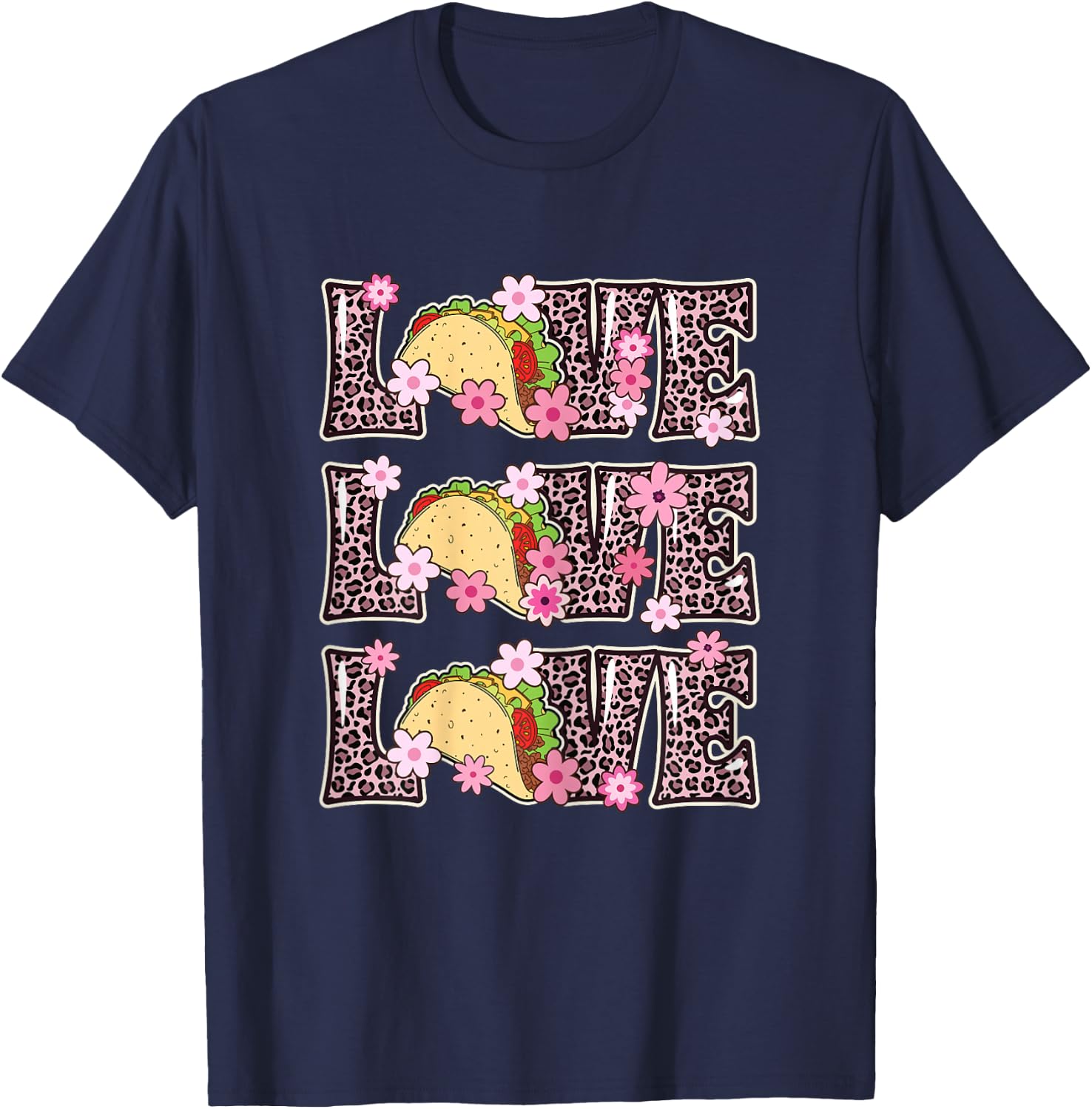 Love Tacos Women Taco Tuesday Outfit Kids Cute Taco Lover T-Shirt - T-Shirt | Navy