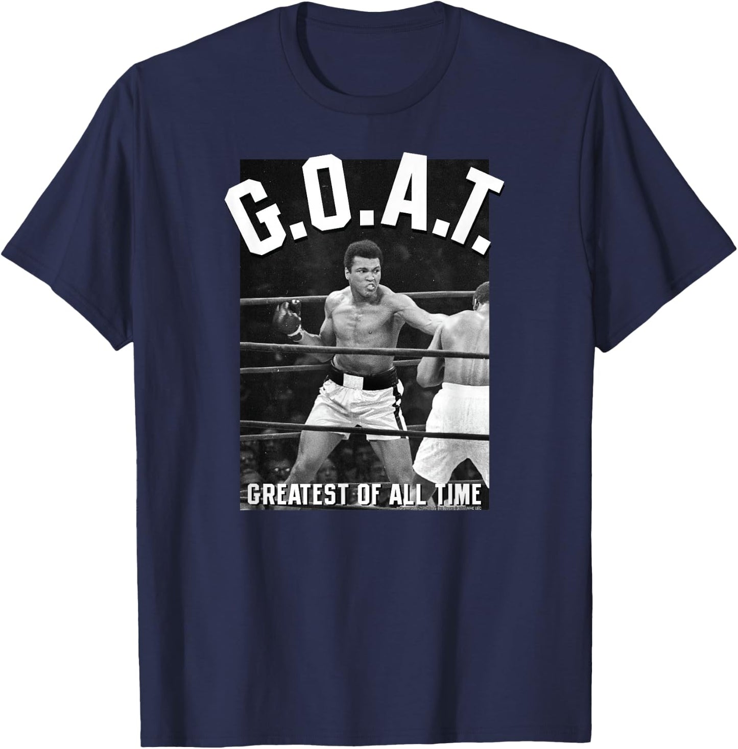 Muhammad Ali - G.O.A.T. T-Shirt - T-Shirt | Navy