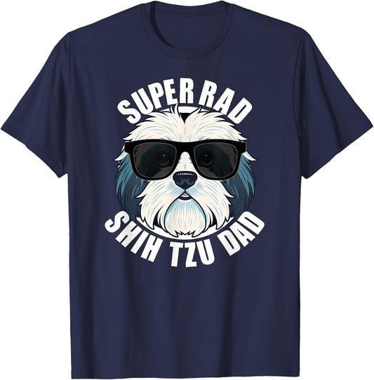 Shih Tzu Dad Funny Father’s Day Dog Dad Men’s T-Shirt - T-Shirt | Navy