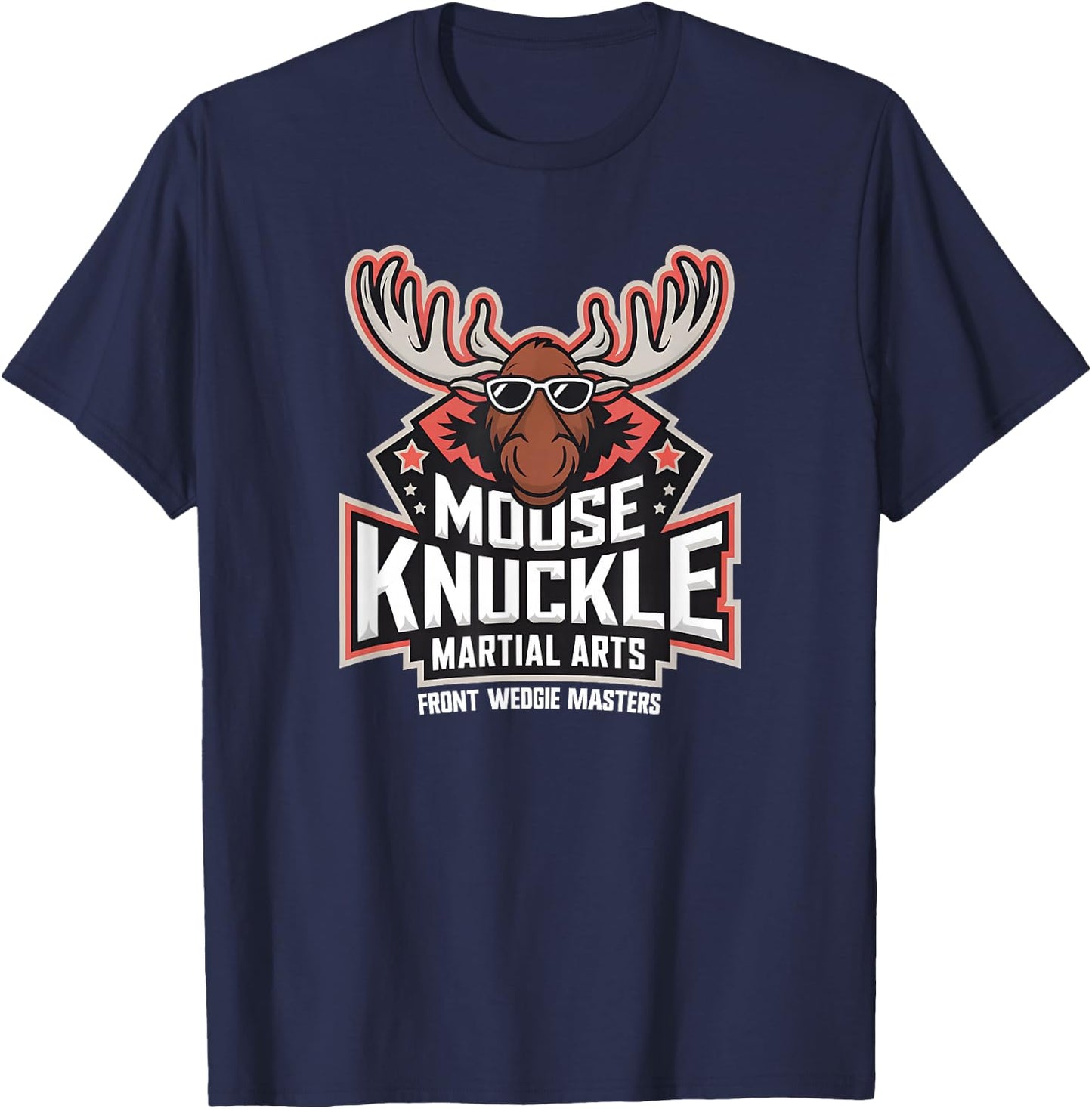 Moose Knuckle Martial Arts Adult Humor Moose Knuckle T-Shirt - T-Shirt | Navy