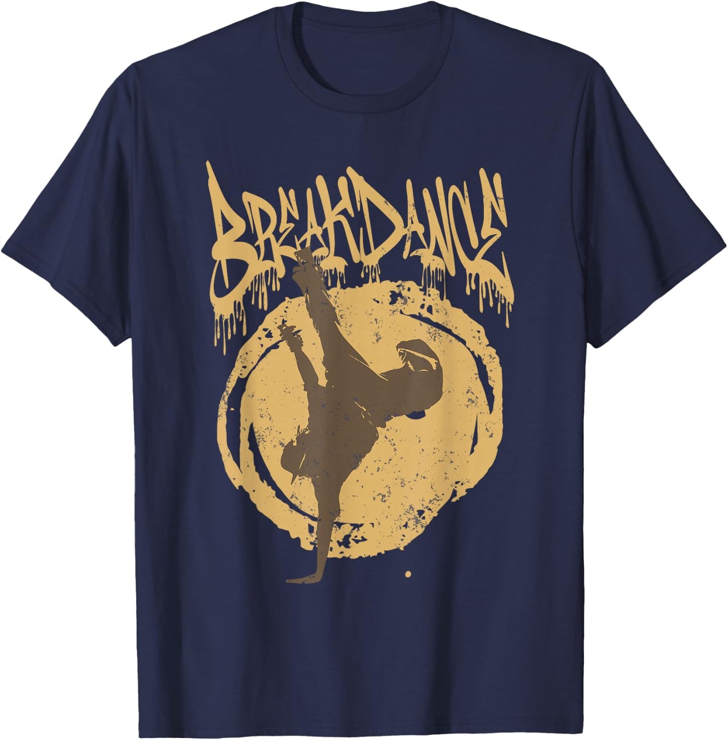 Breakdance Tänzer Retro Hip-Hop Street Dance T-Shirt - T-Shirt | Navy