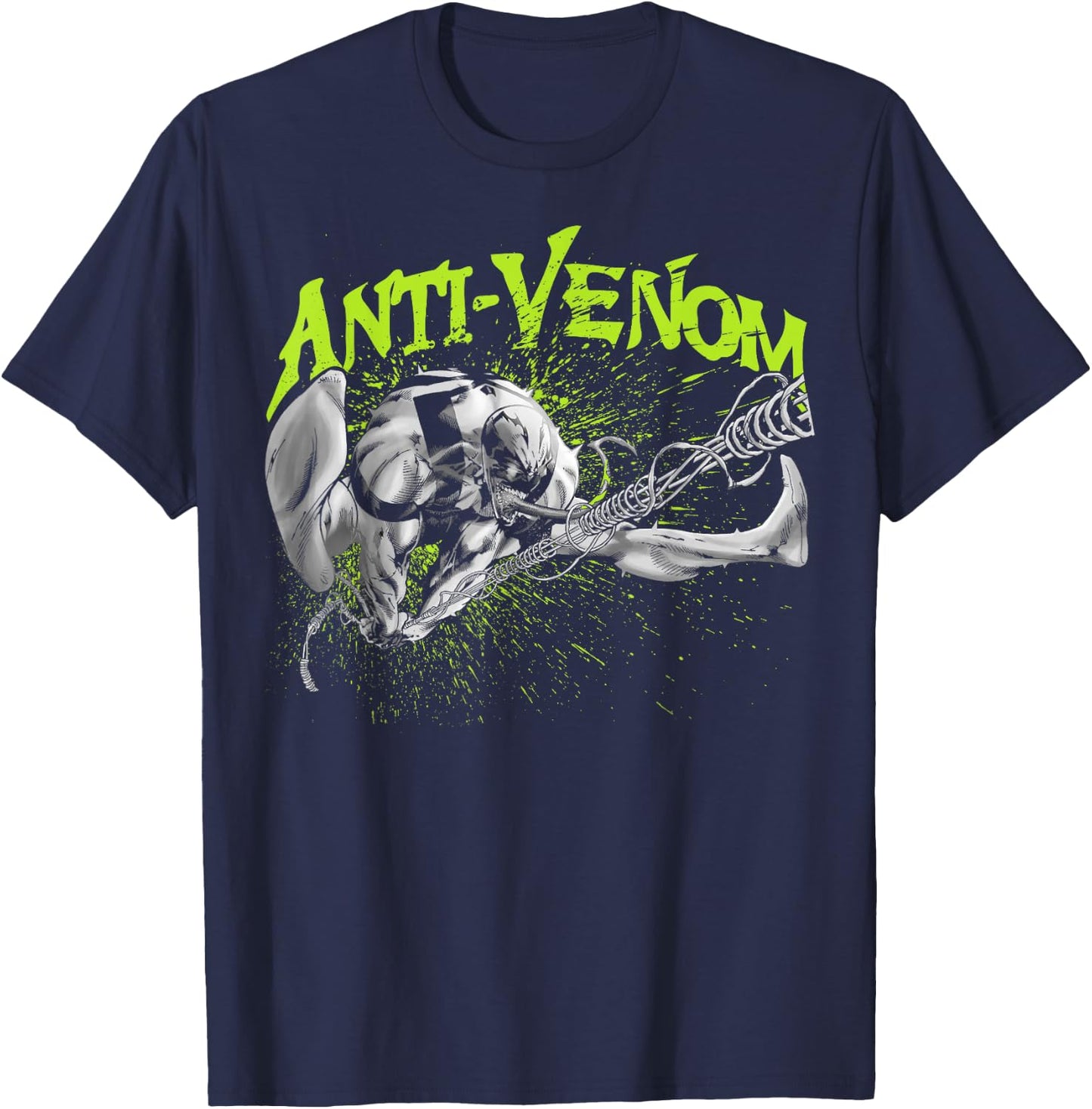 Marvel Venom Anti Venom Swing Splatter Graphic T-Shirt - T-Shirt | Navy