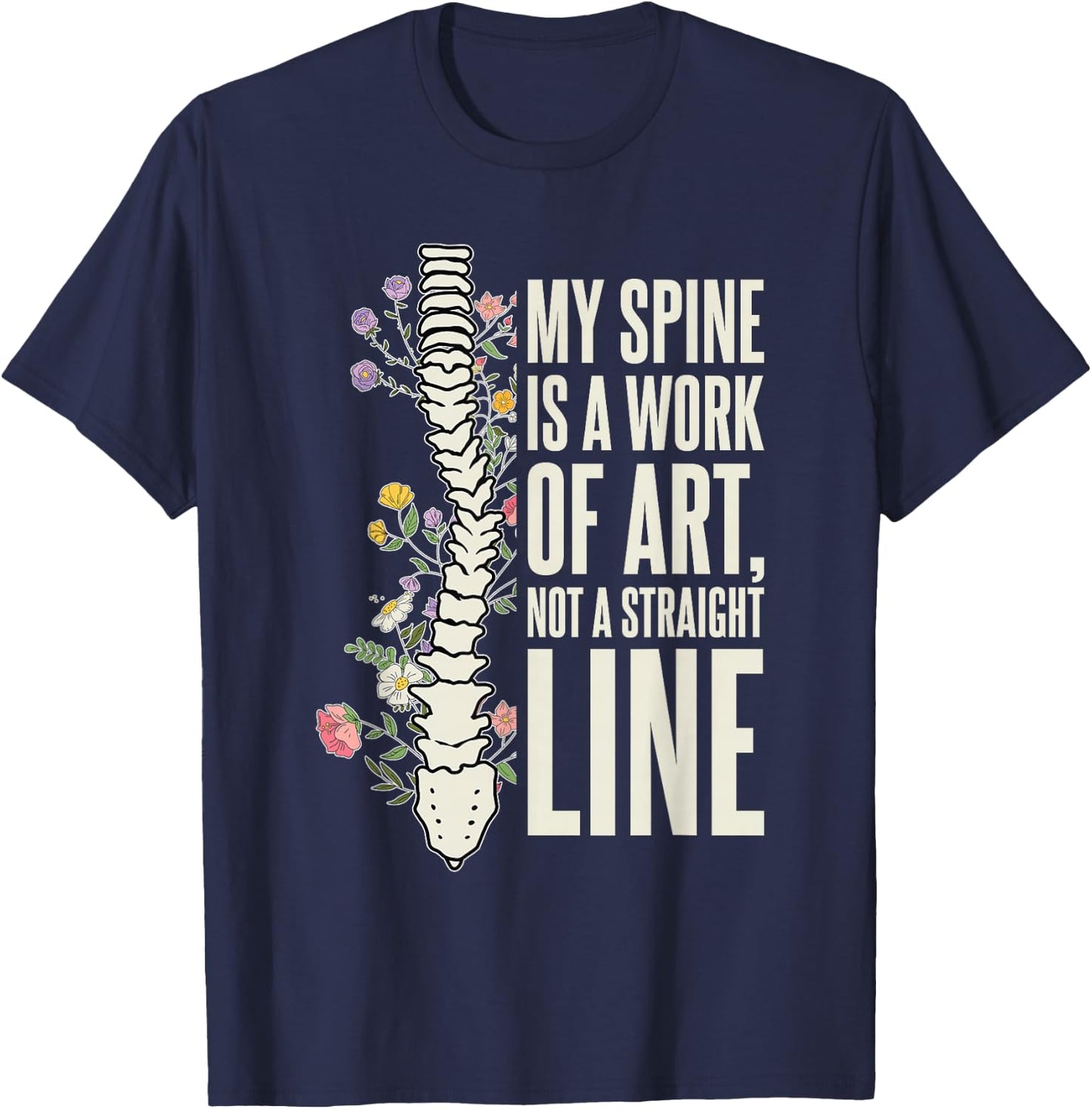Skoliose Krieger Skoliose Chirurgie Erholung T-Shirt - T-Shirt | Navy