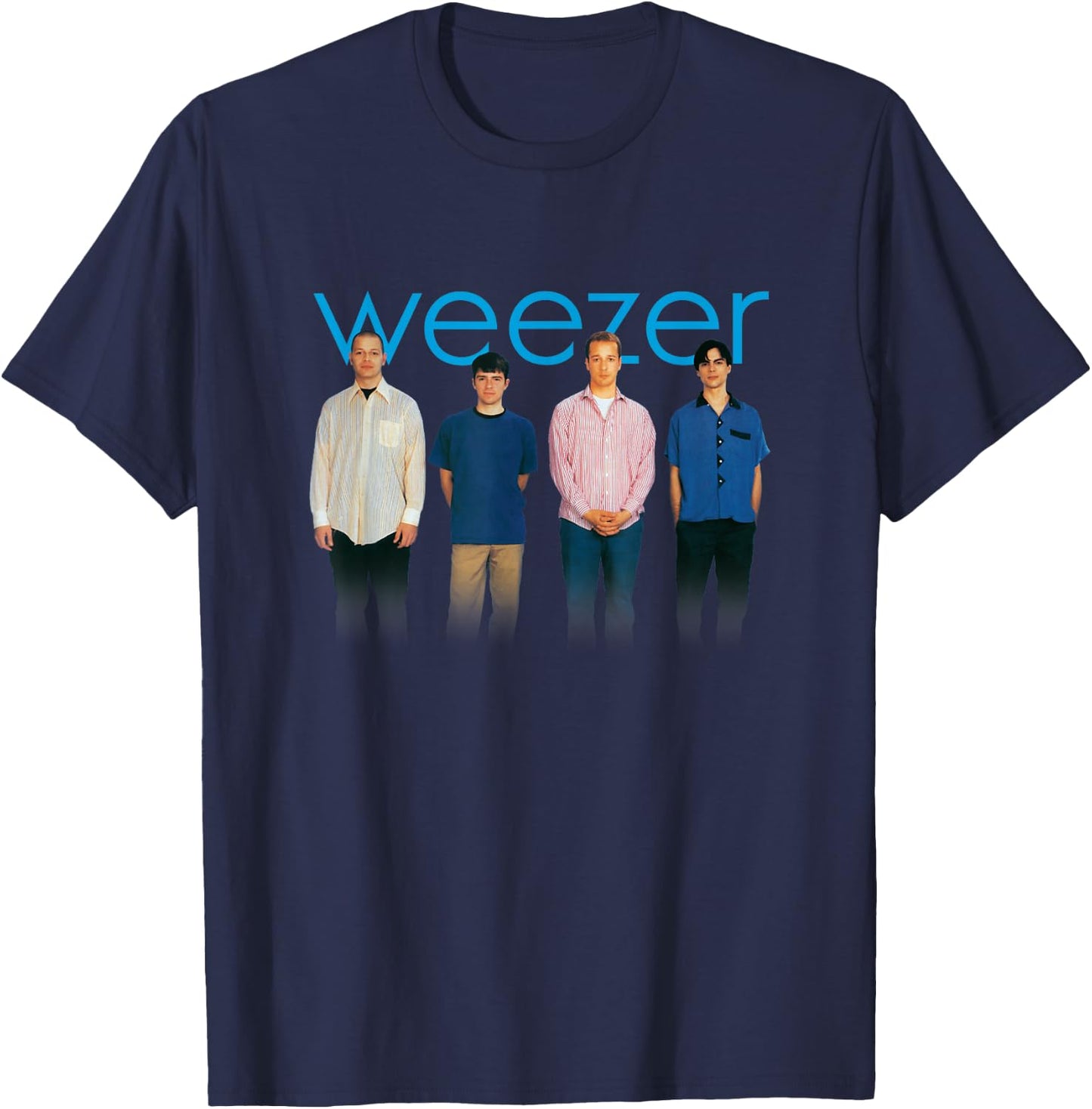 Weezer - Blue Album , black T-Shirt - T-Shirt | Navy