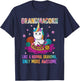 Grandmacorn like a normal oma only more awesome T-Shirt - T-Shirt | Navy