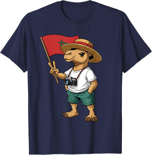 Morocco Flag Moroccan Pride T-Shirt - T-Shirt | Navy