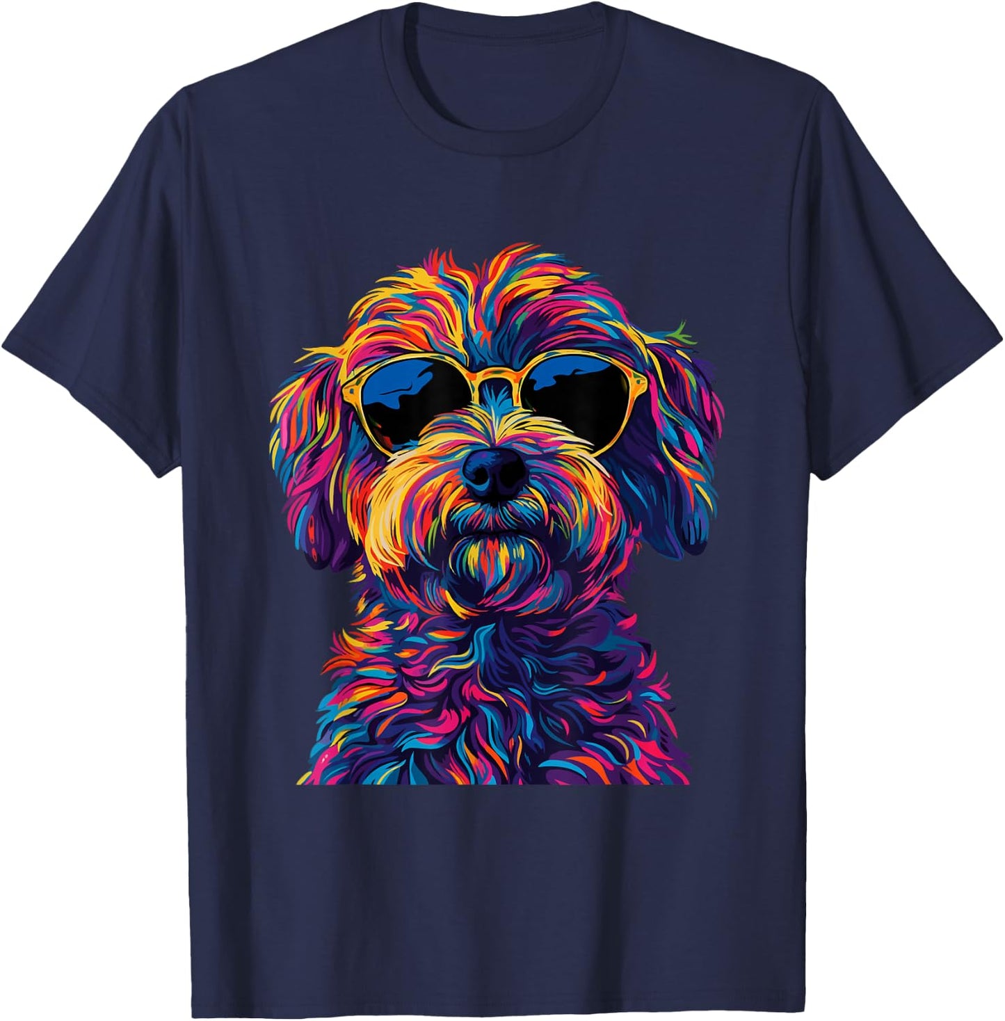 Havanese Lovers Design Pop Art Funny Havanese Dog Men Women Girls Kids T-Shirt - T-Shirt | Navy