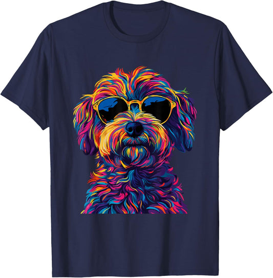 Havanese Lovers Design Pop Art Funny Havanese Dog Men Women Girls Kids T-Shirt - T-Shirt | Navy