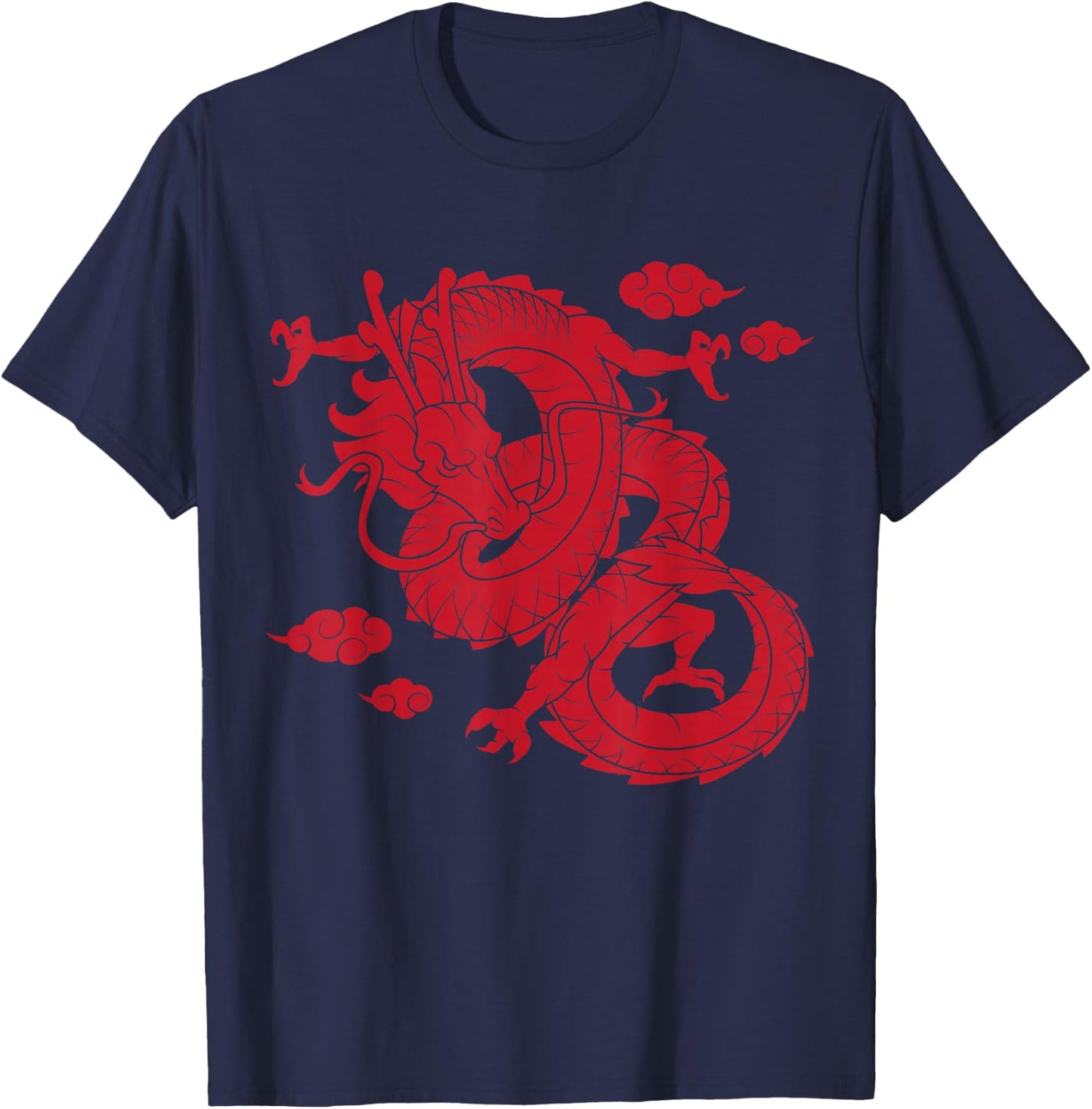 Traditional Chinese Dragon T-Shirt - T-Shirt | Navy
