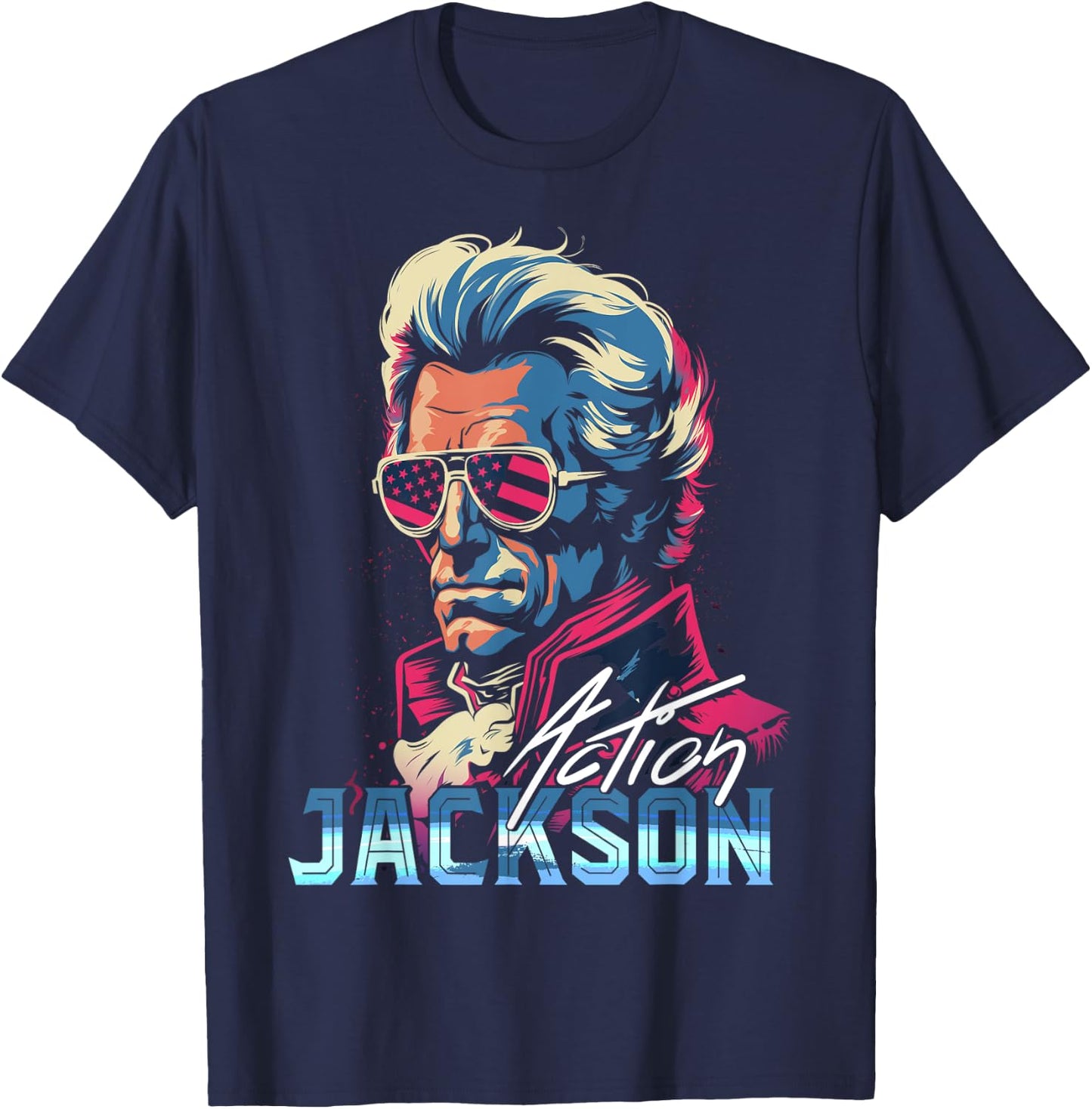 Action Jackson T-Shirt - T-Shirt | Navy