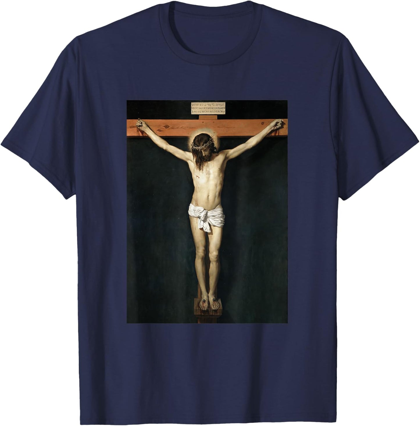 Diego Velázquez - #2 Crucified Jesus Christ T-Shirt - T-Shirt | Navy