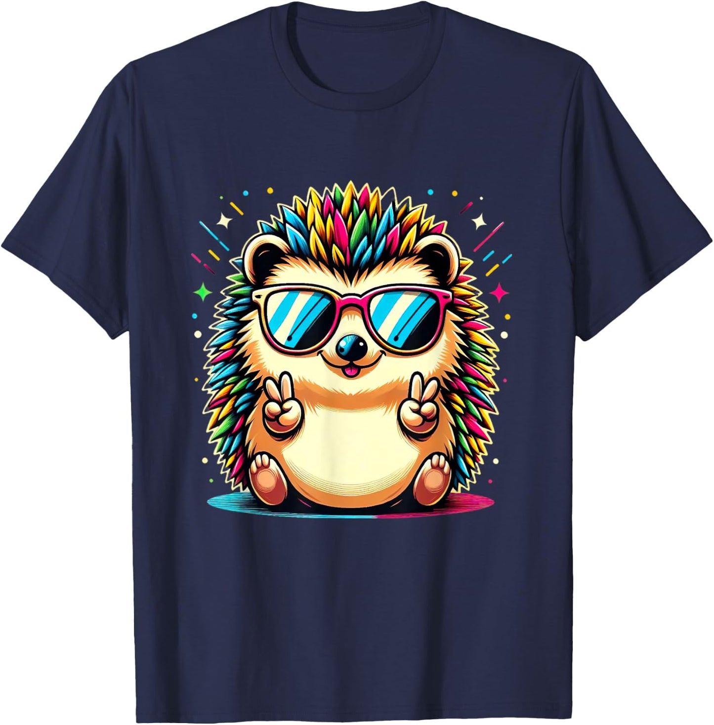 Coole Igel-Outfits T-Shirt - T-Shirt | Navy
