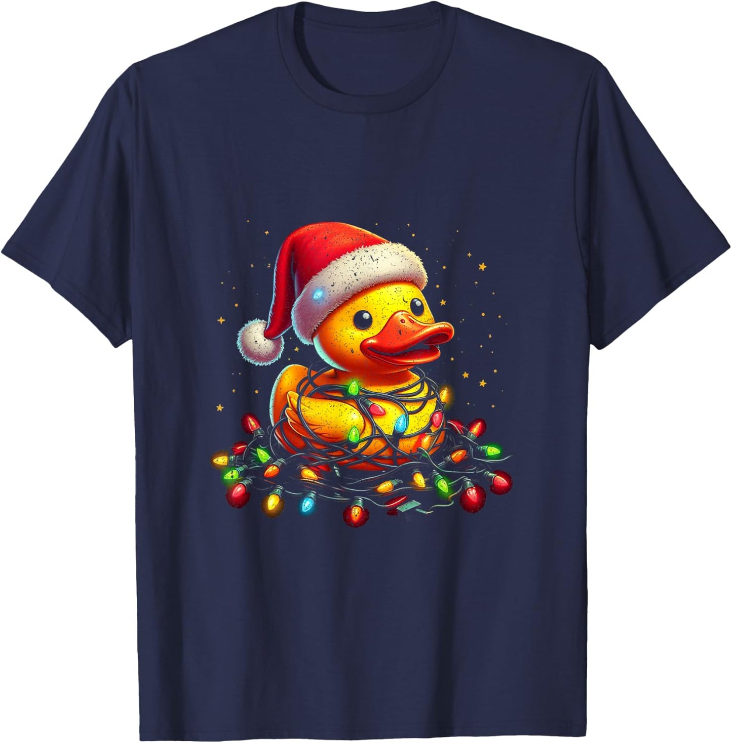 Xmas Rubber Duck Christmas T-Shirt - T-Shirt | Navy