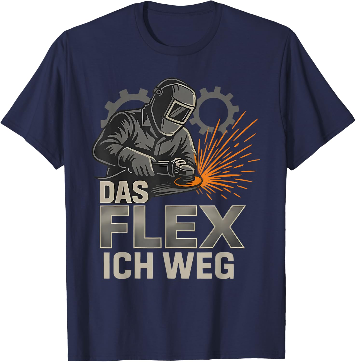das Flex ich Weg T-Shirt - T-Shirt | Navy