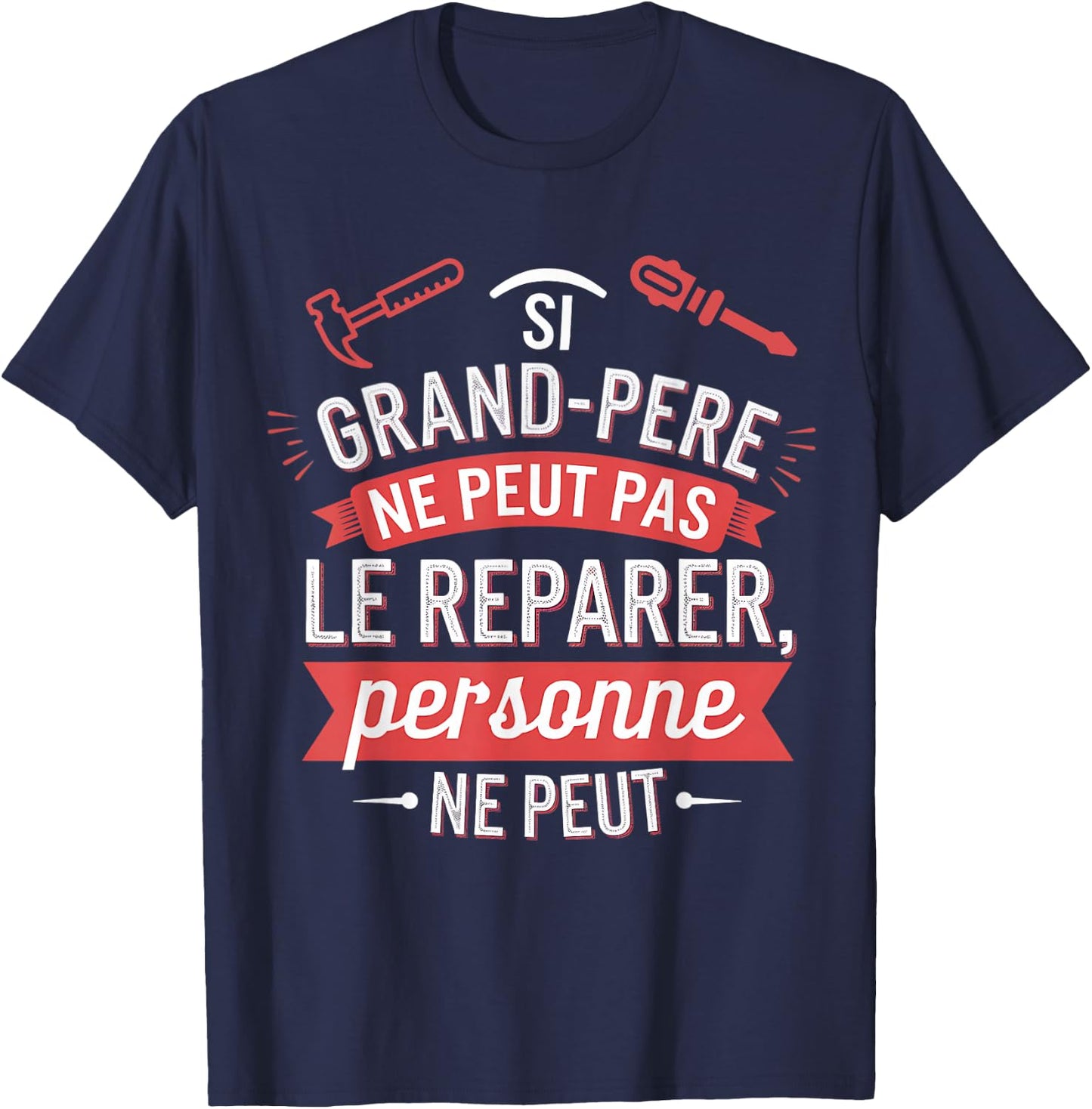 Grandpa - Grandpa - DIY Ace - Gifts to Handymen , Black, S T-Shirt - T-Shirt | Navy