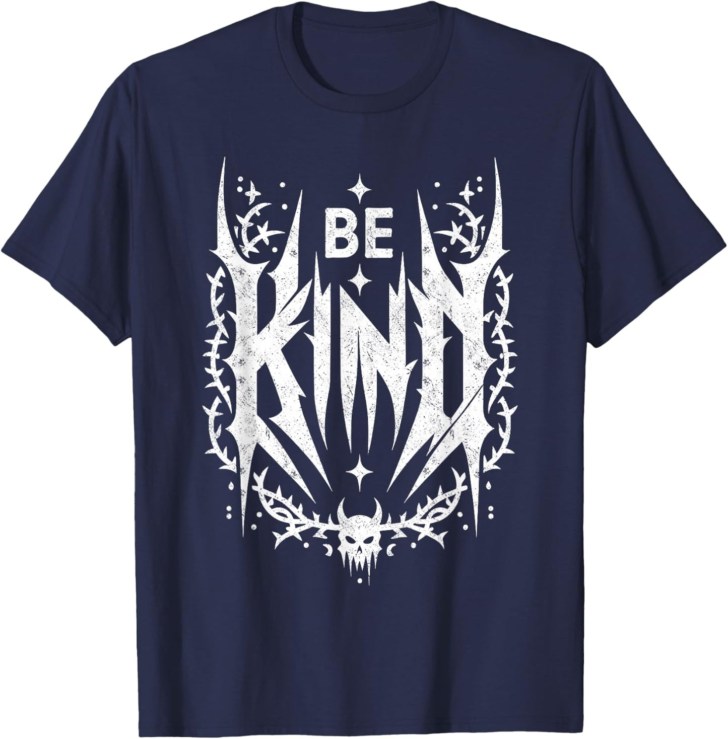 Be Kind. Death Metal, Slam Metal Band T-Shirt - T-Shirt | Navy