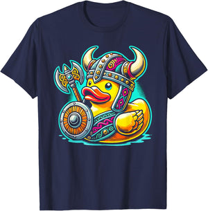 Rubber Duck Viking Bath Toy Rubber Duckie Duck Lover T-Shirt - T-Shirt | Navy