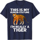 Funny Tiger Design For Kids Boys Girls Tiger Love Halloween T-Shirt - T-Shirt | Navy