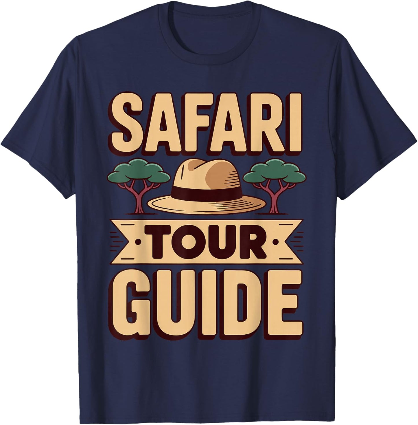Safari Tour Guide Costume Women Kids Zoo Safari T-Shirt - T-Shirt | Navy