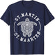 St. Martin St Maarten Turtle Caribbean Beach Vacation T-Shirt - T-Shirt | Navy