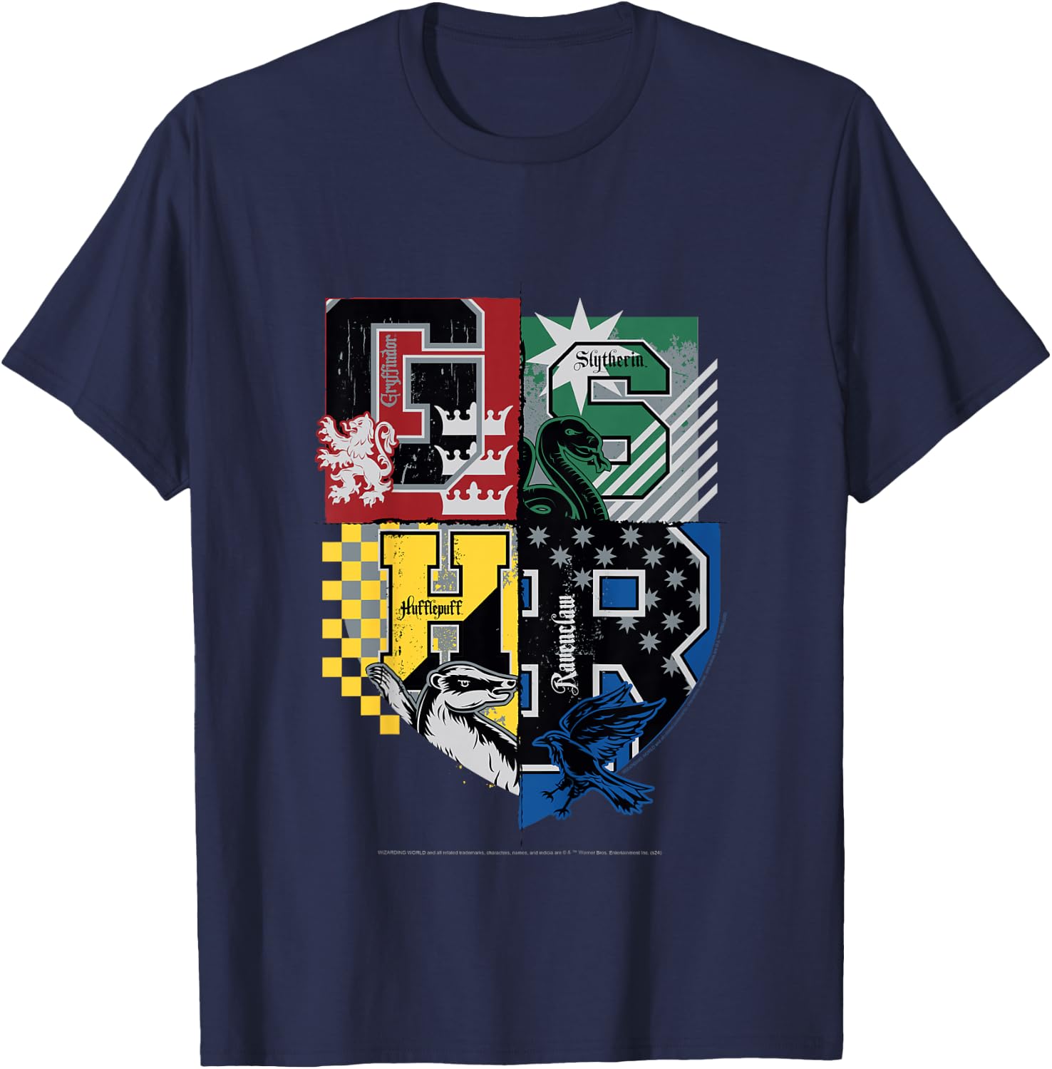 Kids Harry Potter Varsity Hogwarts Camiseta T-Shirt - T-Shirt | Navy