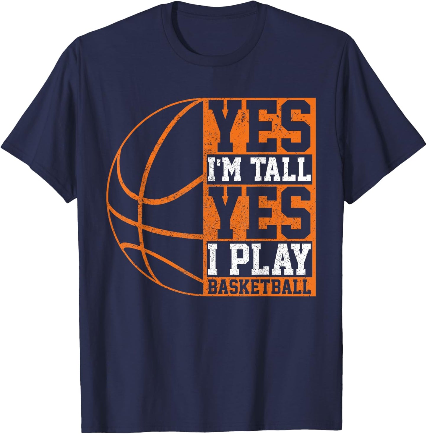 Basketball Saying Funny Basketball Player Gift T-Shirt - T-Shirt | Navy