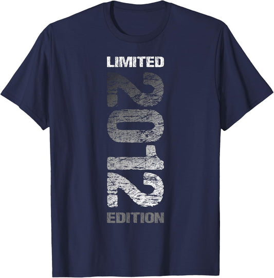 12th Birthday 2012 Limited Edition Boy Girl , black T-Shirt - T-Shirt | Navy
