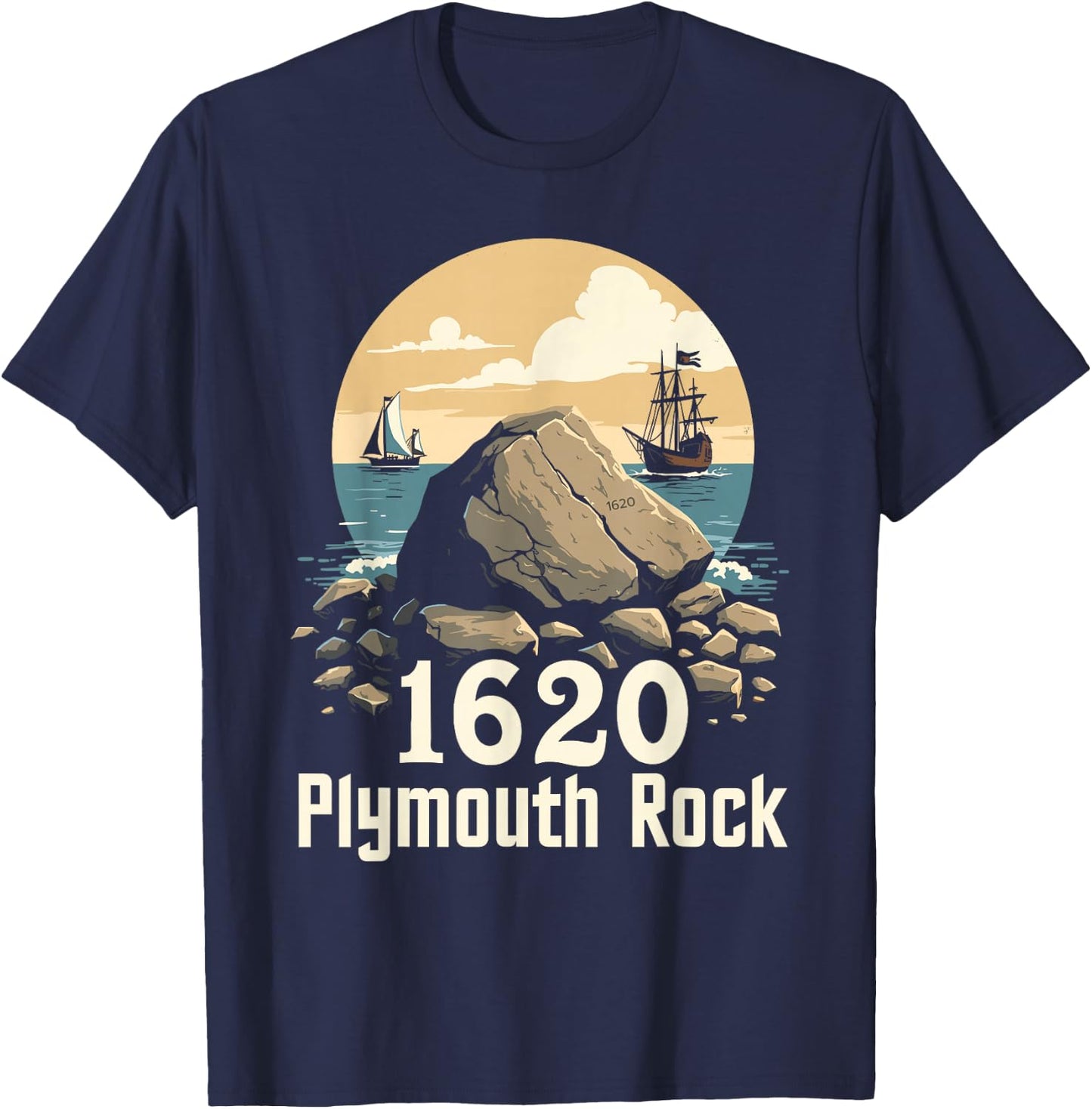 Plymouth Rock T-Shirt - T-Shirt | Navy