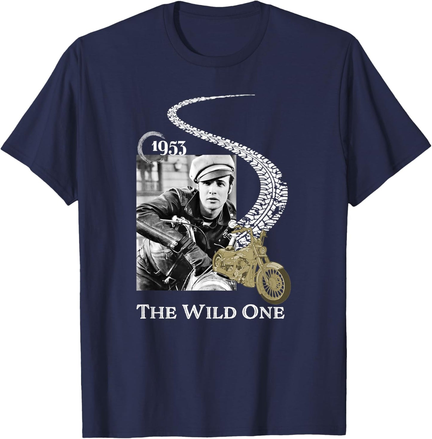 Marlon Brando_002 T-Shirt - T-Shirt | Navy